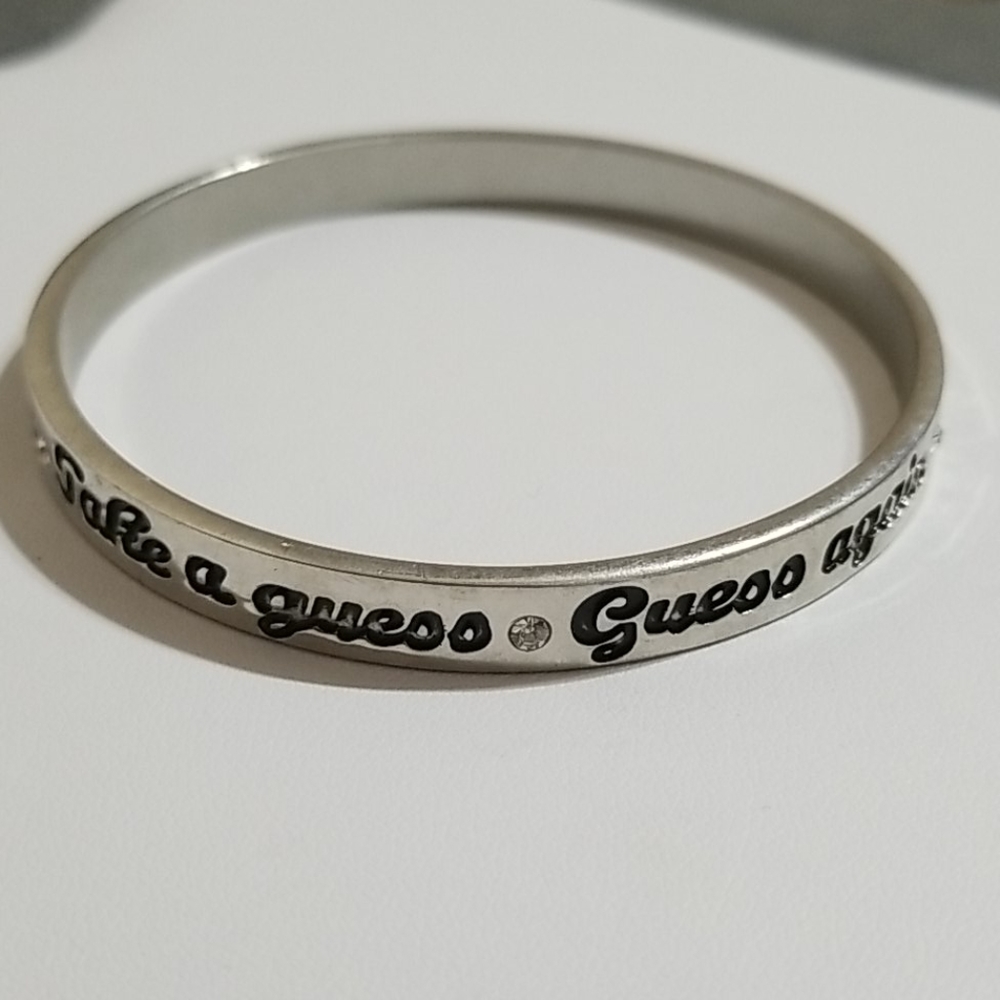 Engraved Guess Bangle - Picture 4 of 6